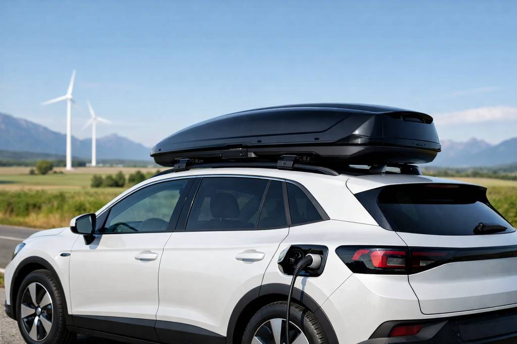 Coffre de toit aerodynamique : quel impact sur la consommation et l’autonomie des voitures électriques et hybrides ?